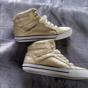 Gold Glitter high tops